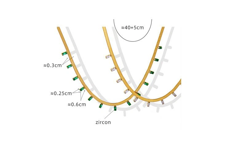 stainless steel snake chain necklace