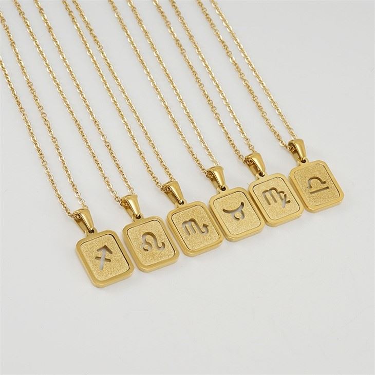 horoscope pendant necklace