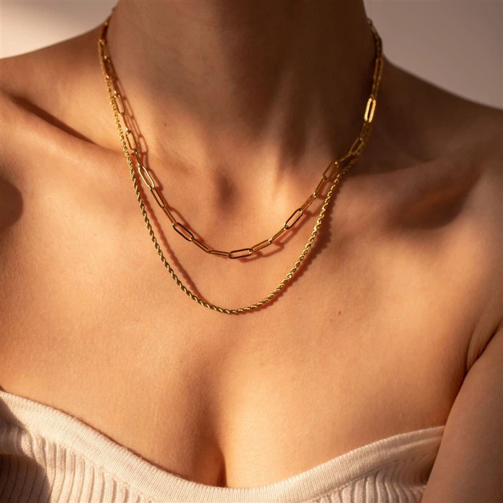 2 Layer Chain Necklace