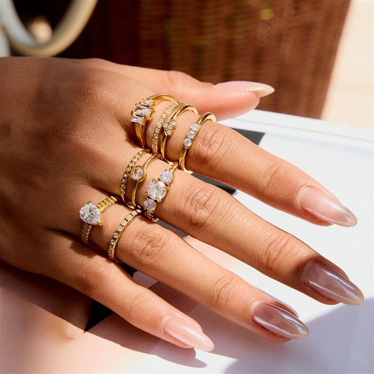 Cubic Zirconia Stacking Rings suppliers