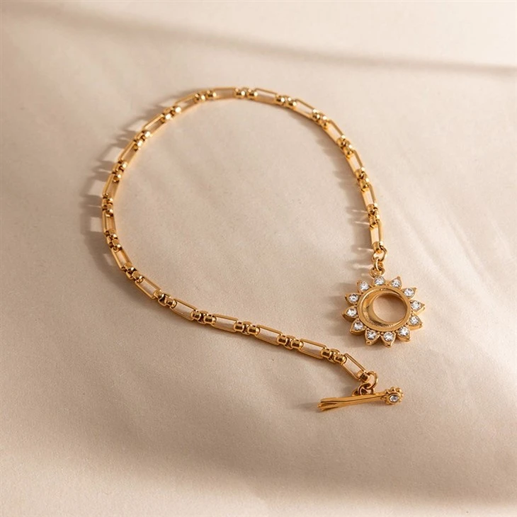 Sun Zircon Toggle Bracelet price