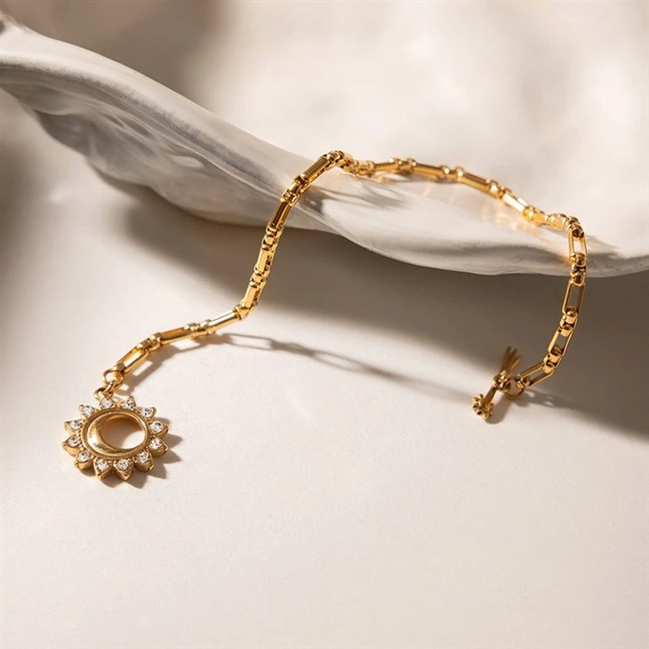 Sun Zircon Toggle Bracelet high quality